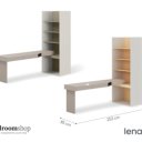 Bureau met boekenkast