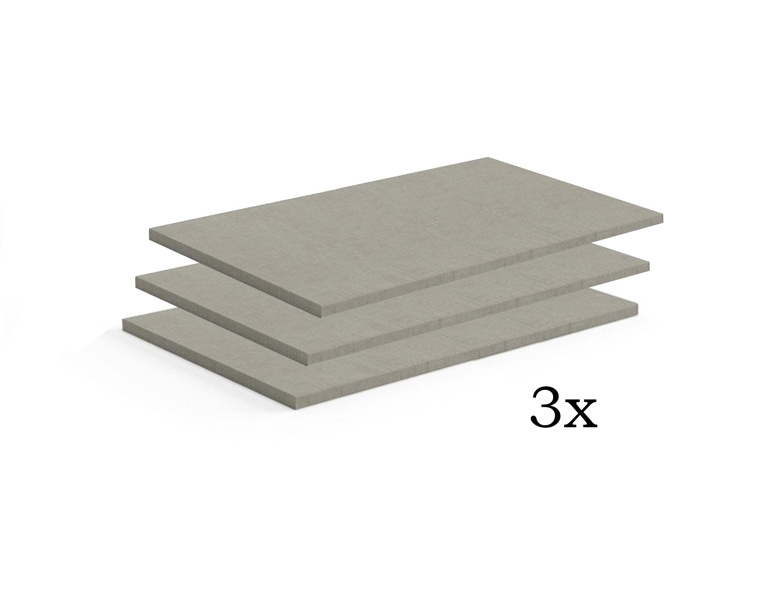 Set van 3 legplanken voor 87,5 cm vak - Santorini lll kledingkast Set van 3 legplanken voor 87,5 cm vak - Santorini lll kledingkast