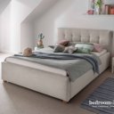 90x200 of 120x200 gestoffeerd bed