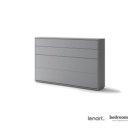 Opklapbed twijfelaar grijs dicht