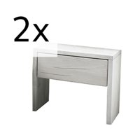 2 losstaande nachtkastjes