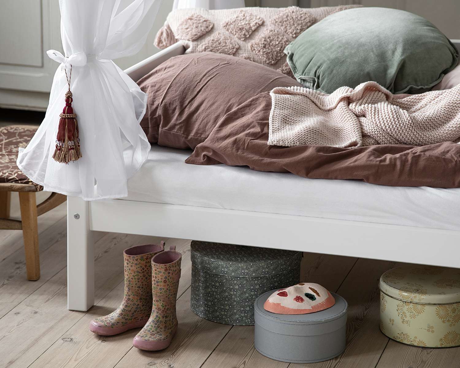 Detail poot hemelbed Detail poot hemelbed