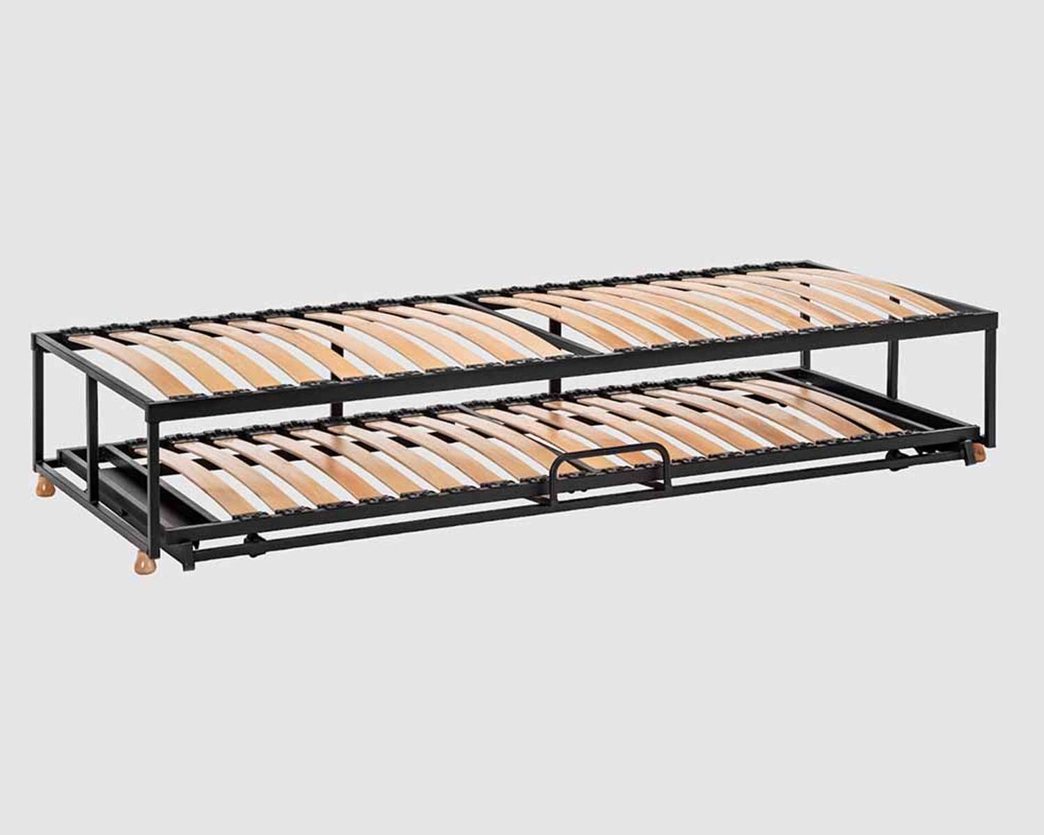 Boxtwin bedframe zonder hoes en zonder matrassen