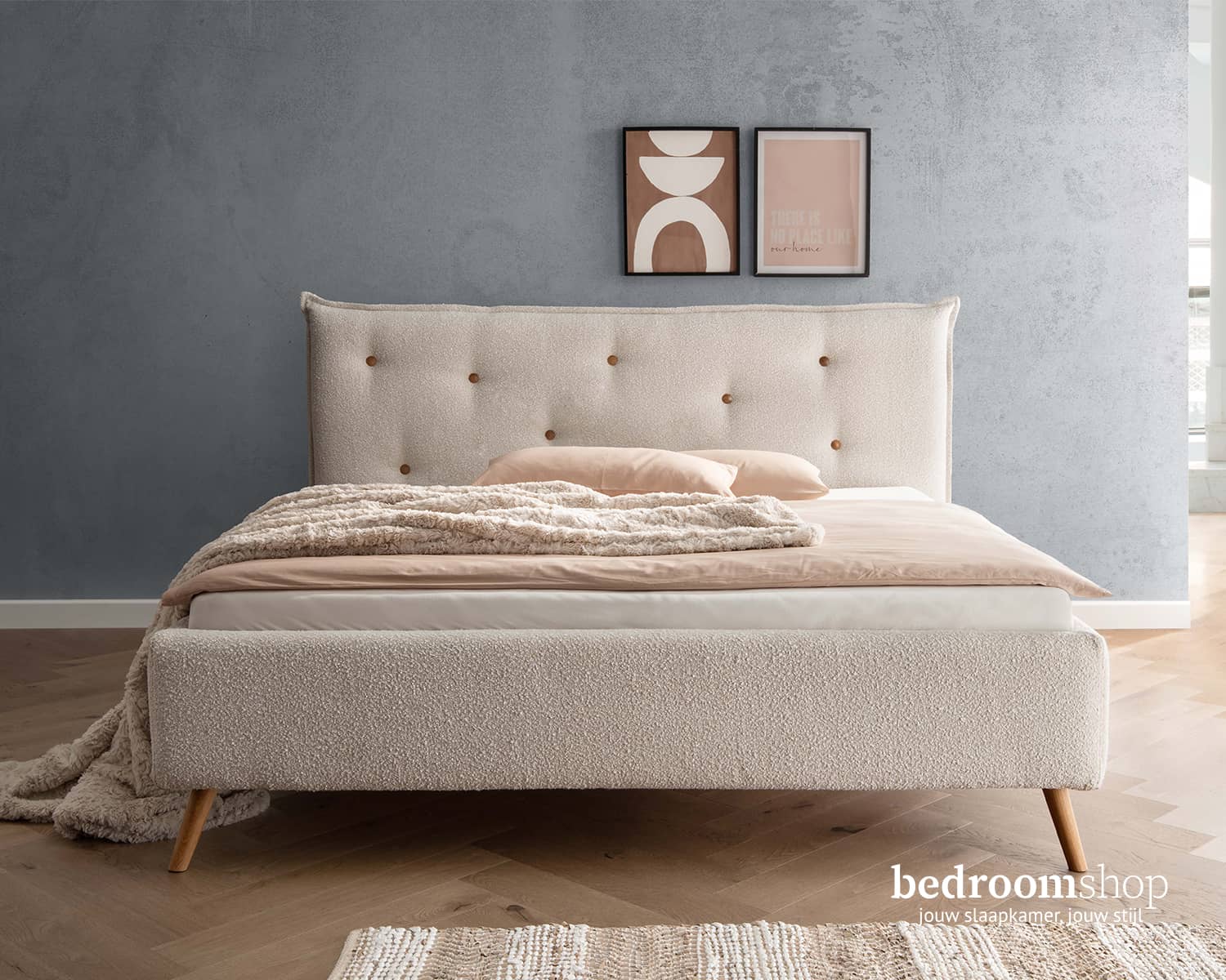 Stoffen bed Uniek - Pearl stof