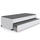 Wit onderschuifbed combi