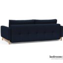 Achterkant bedbank blauw