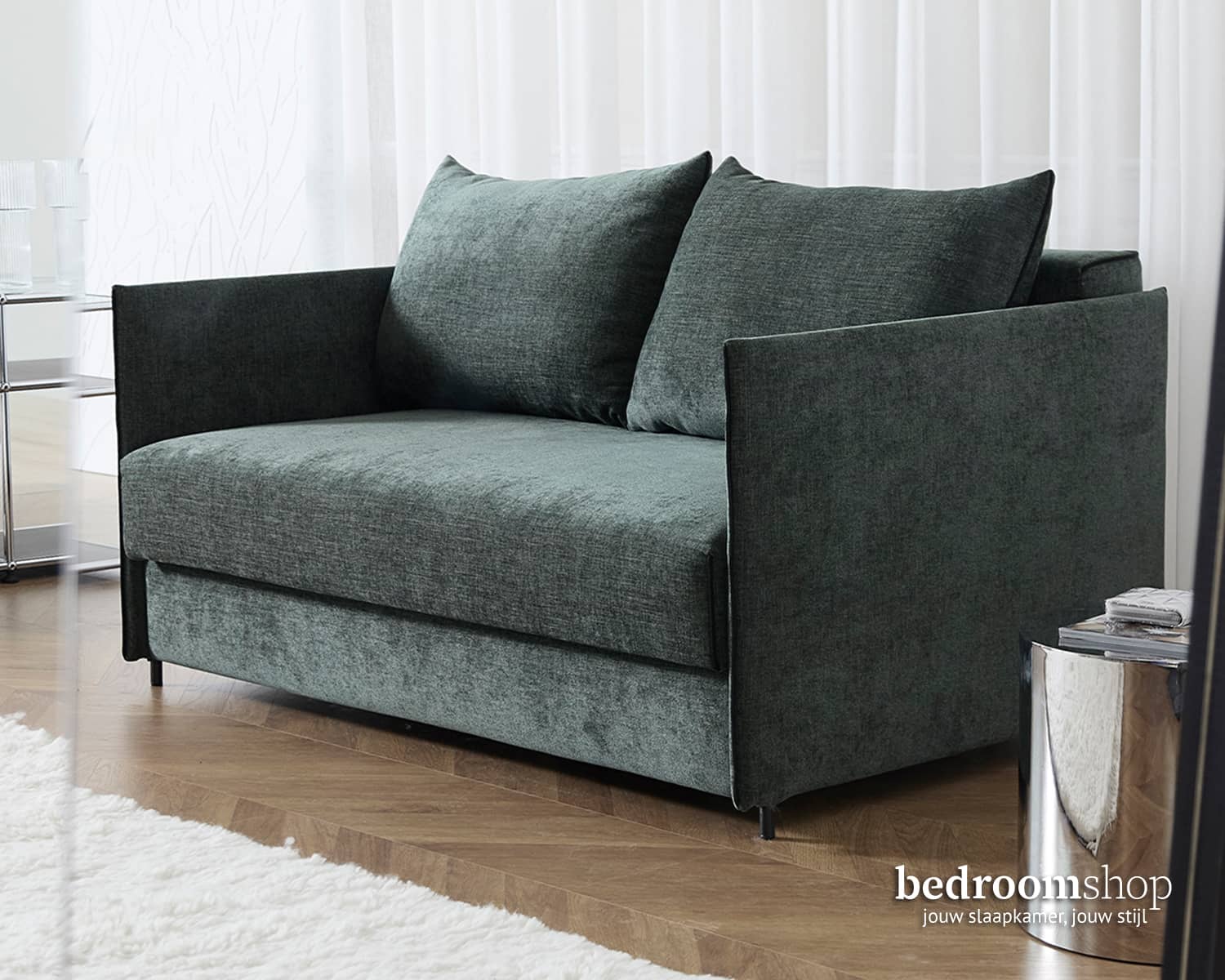 Groene slaapbank compact