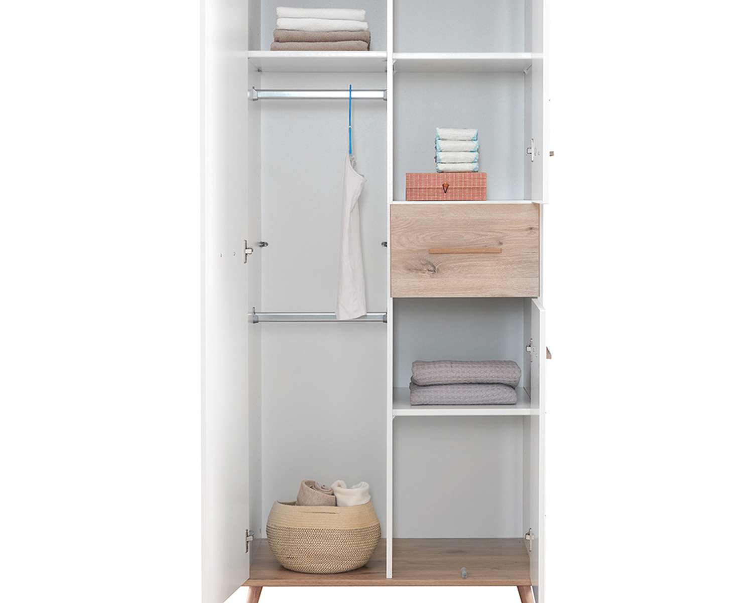 Binnenkant 84 cm kledingkast babykamer