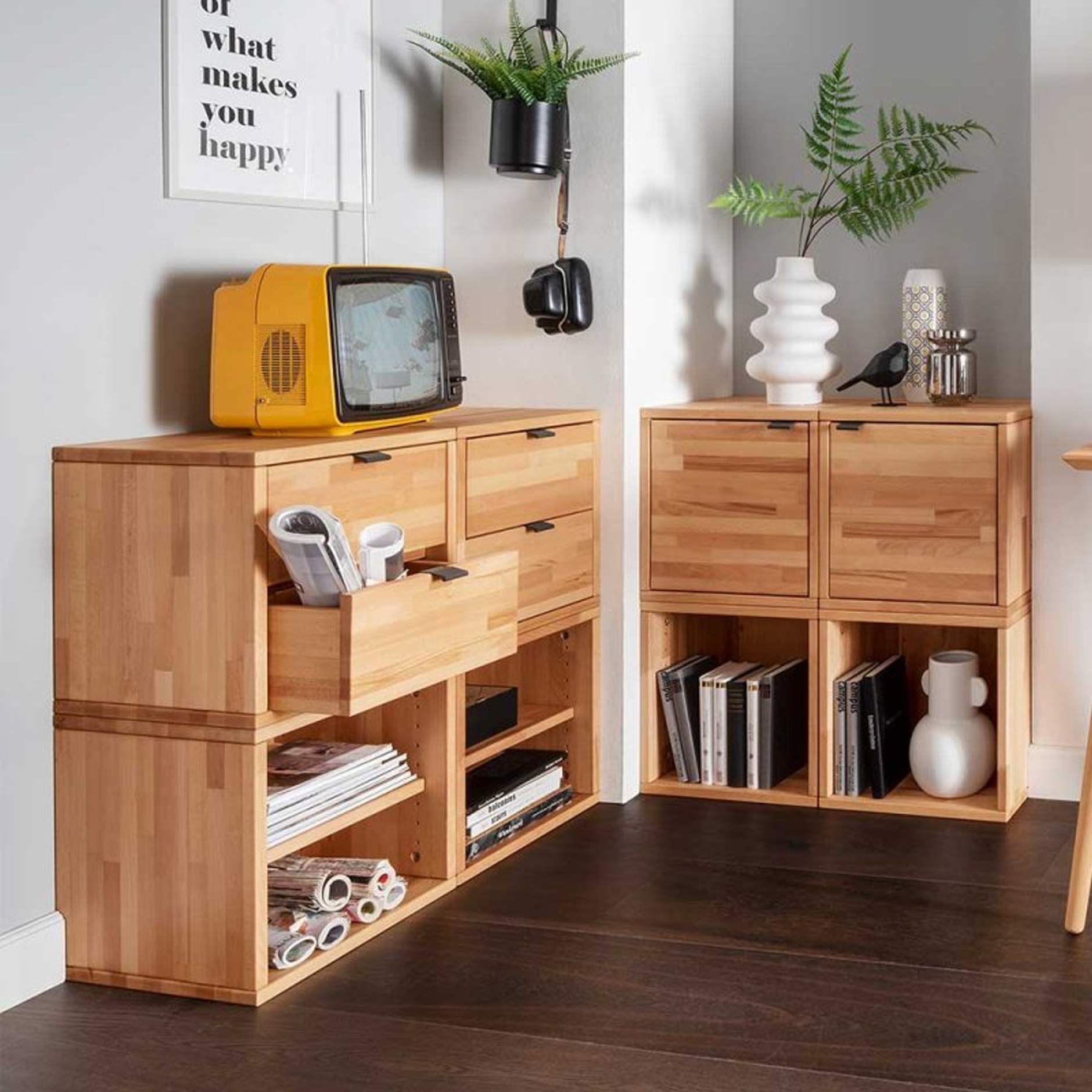 Houten kubusjes