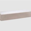 Luxe logeerbed met een boxspring uitstraling met beige kleur hoes