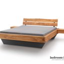 Bed eiken balken eentandsverbinding
