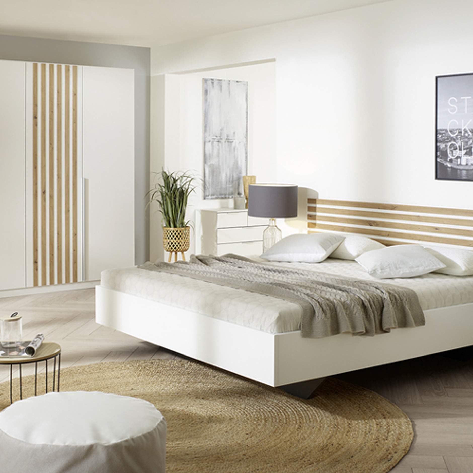 bed met kasten