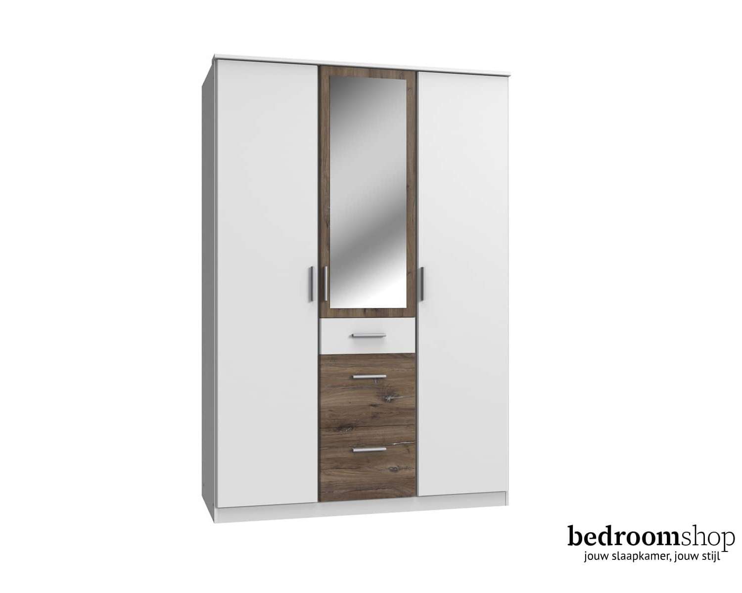 3-deurs babykamer kast met spiegel