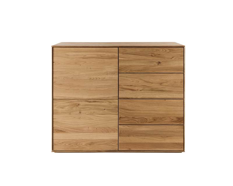 Eiken commode deuren + lades