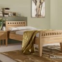 Eenpersoonsbed massief hout Nasville