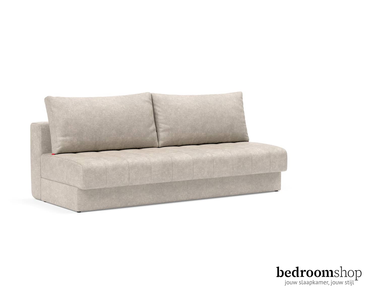 Slaapbank zand/beige-zonder leuningen (geen opbergruimte)