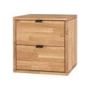 Wild eiken wandmeubel met lades