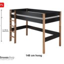 Halfhoogslaper antraciet