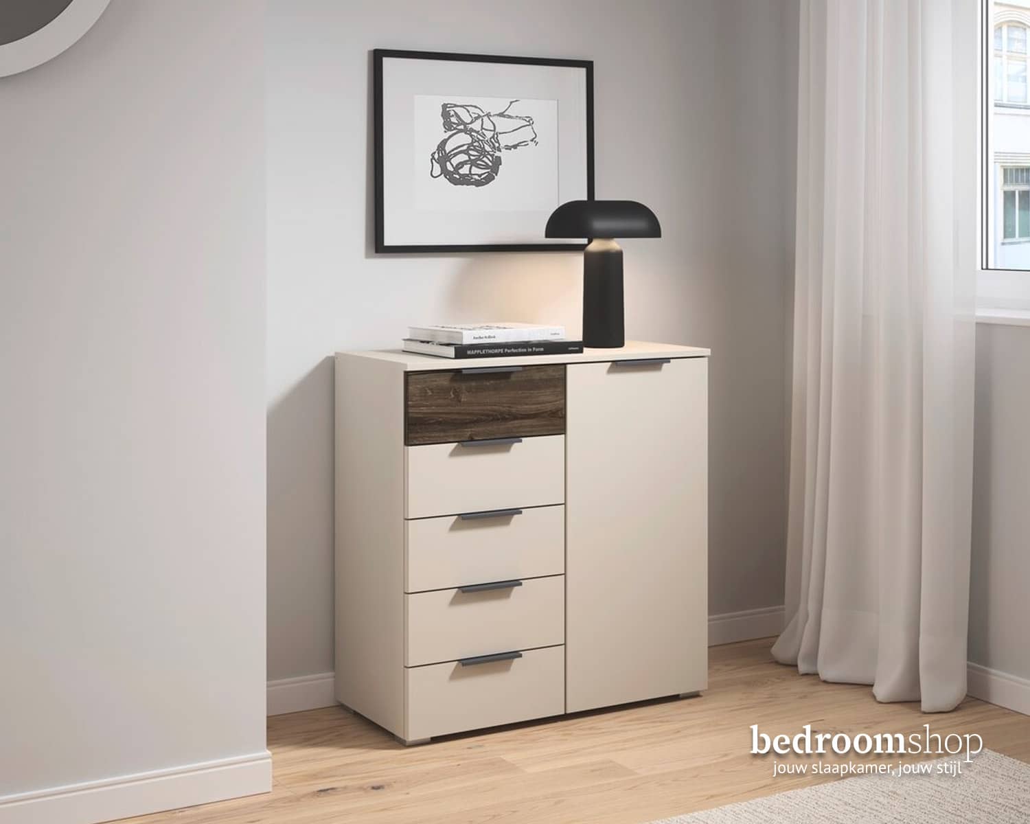 Combi-commode slaapkamer champagne oak Combi-commode slaapkamer champagne oak