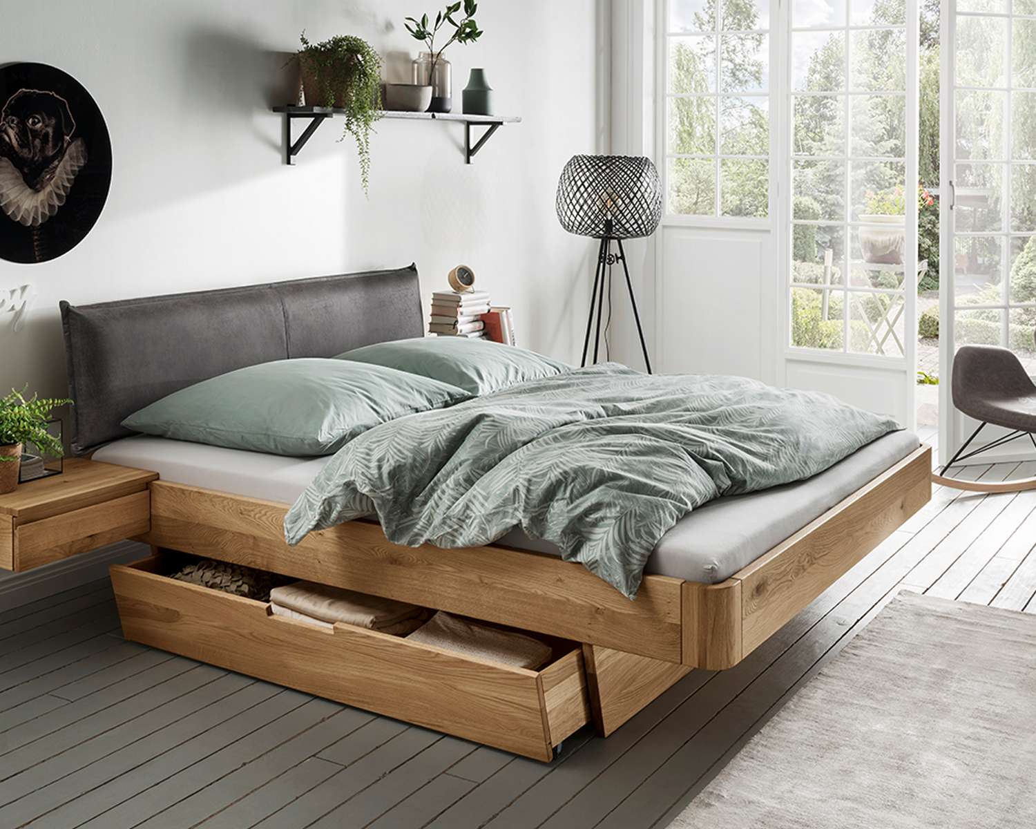 Houten bed modern Houten bed modern