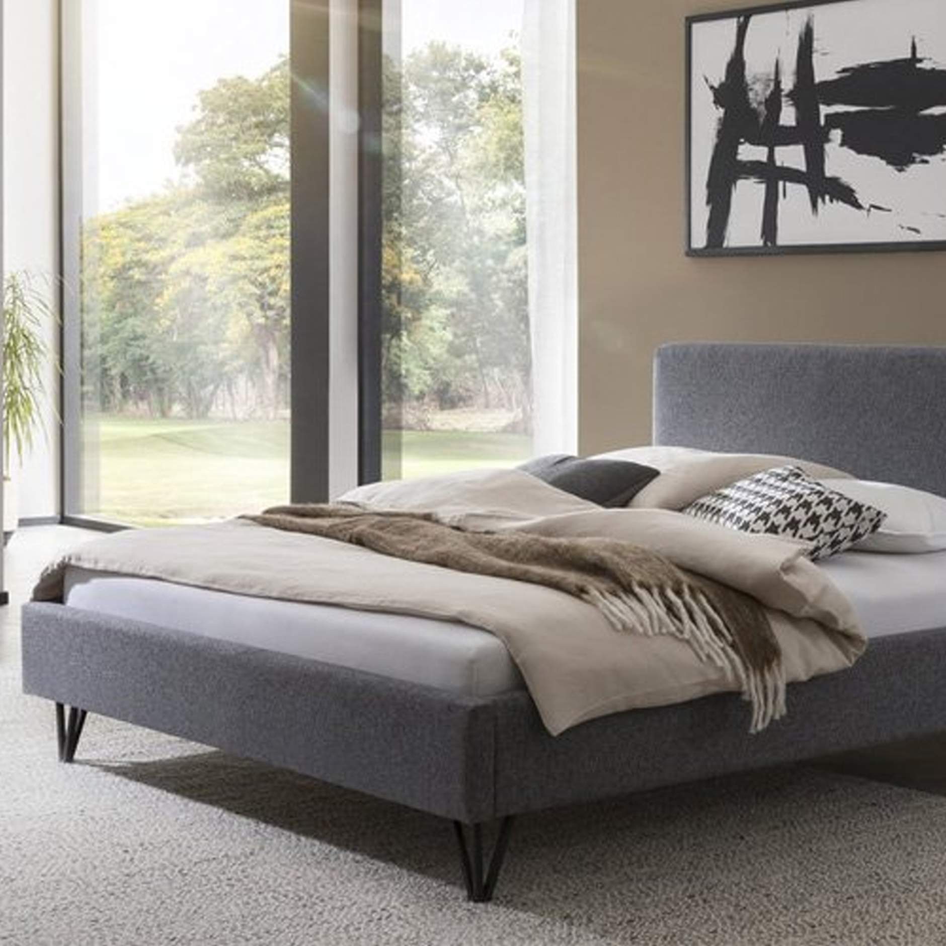 Bedframe grijs