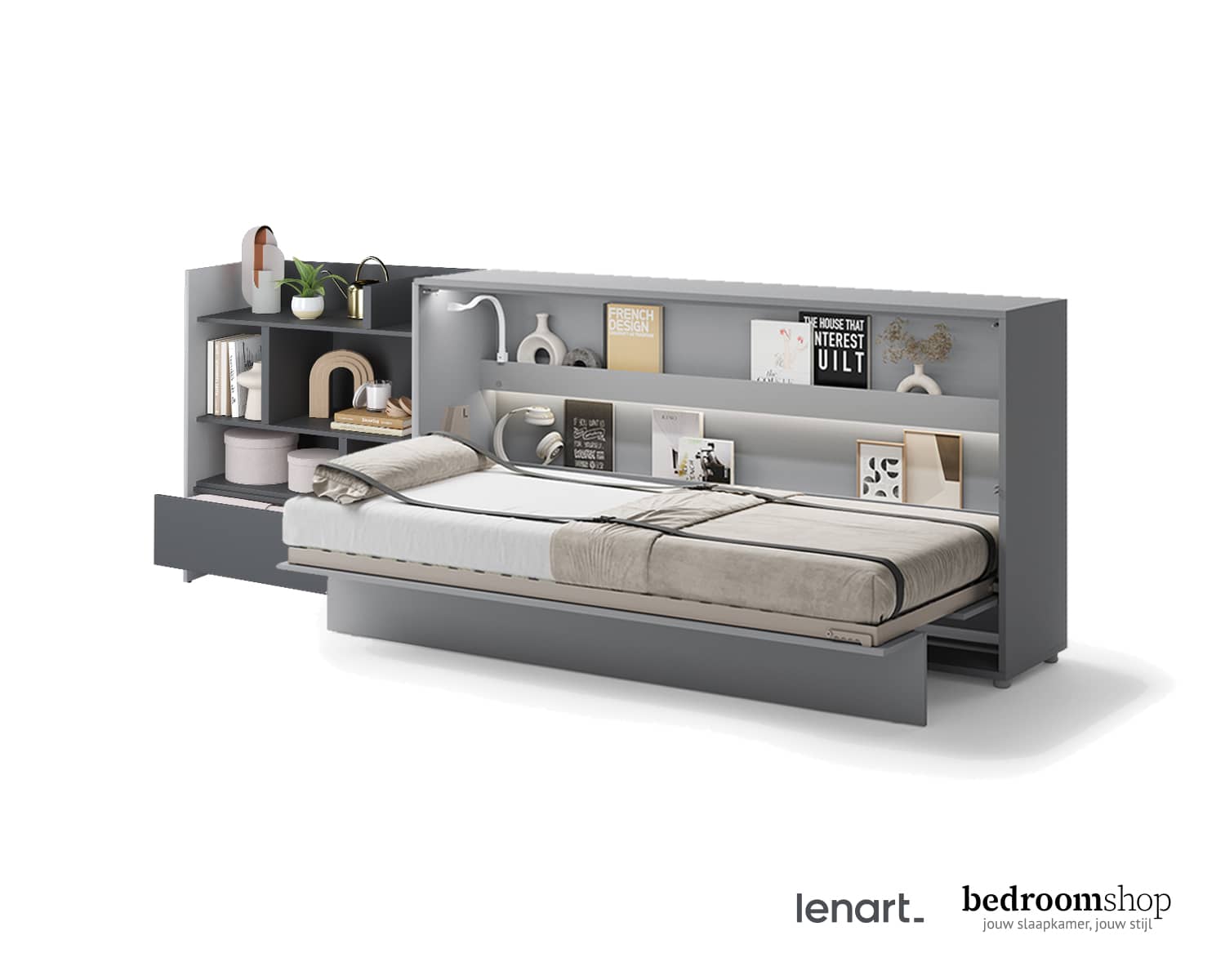 Solosleep 90 cm breed met kast (Basic+)