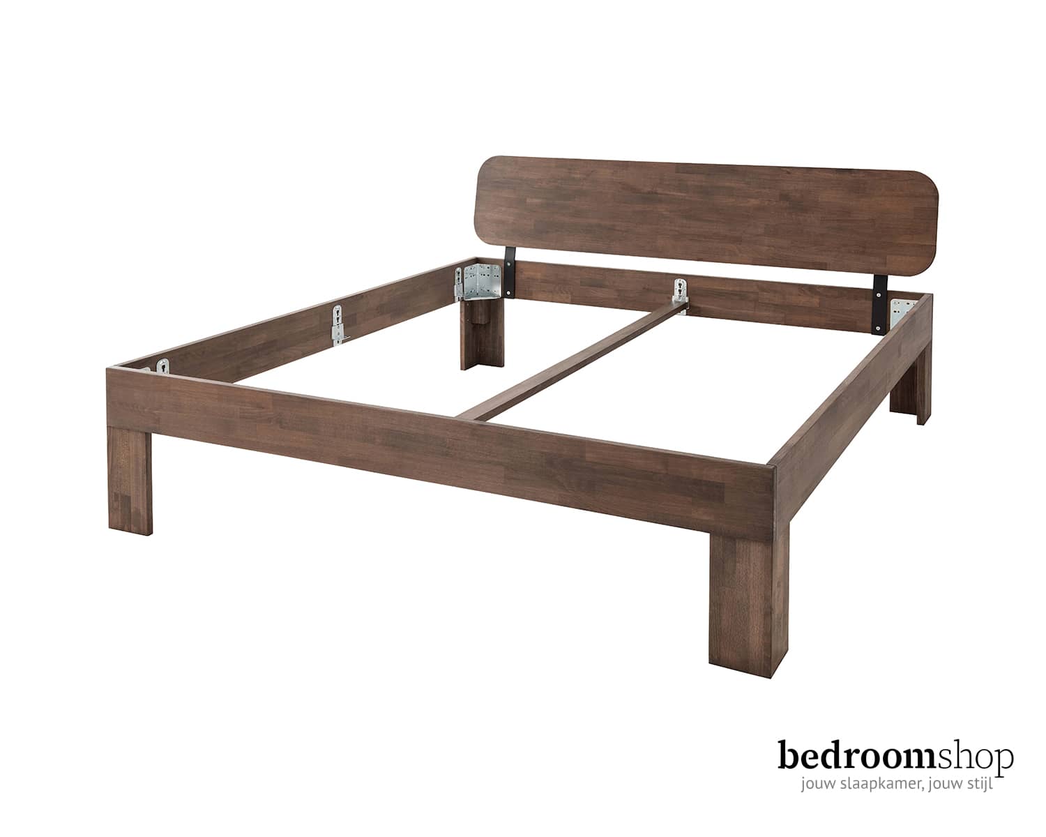 Mokka bed met rond hoofdbord Mokka bed met rond hoofdbord