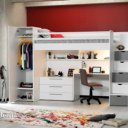 Kinderkamer set compleet met hoogslaper en bureau