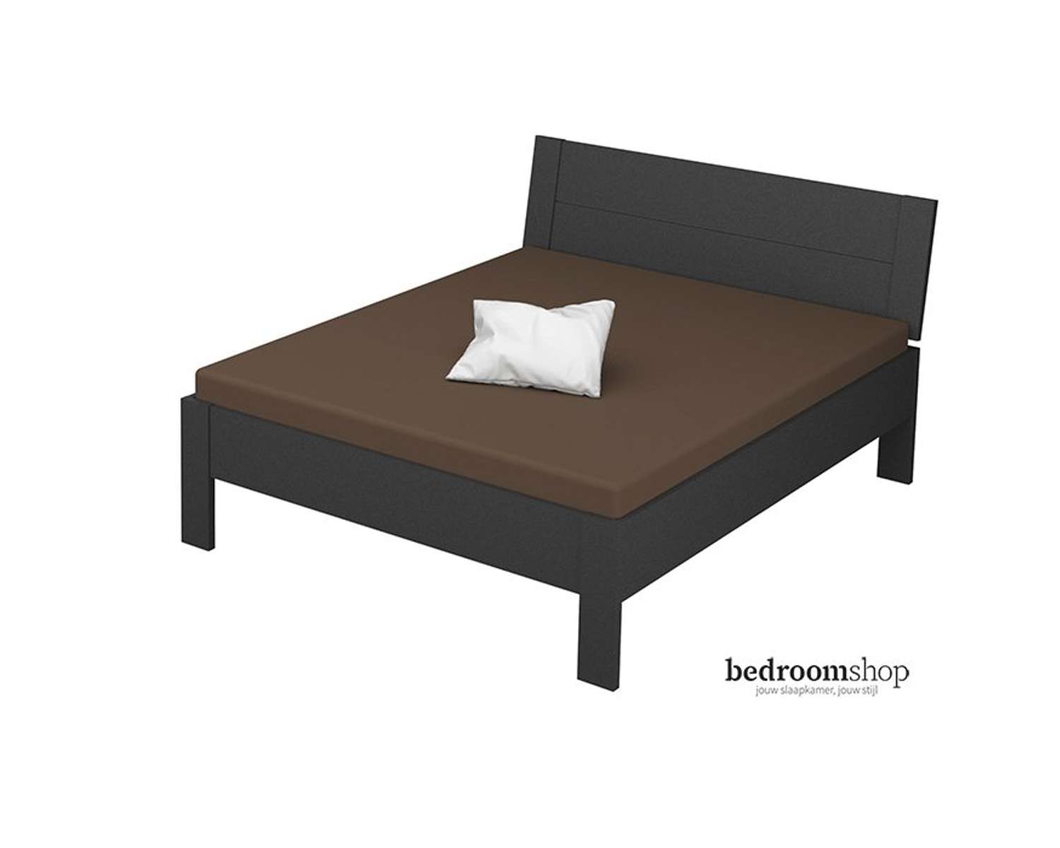 grijs bed 160x200 met hoofdbord grijs bed 160x200 met hoofdbord