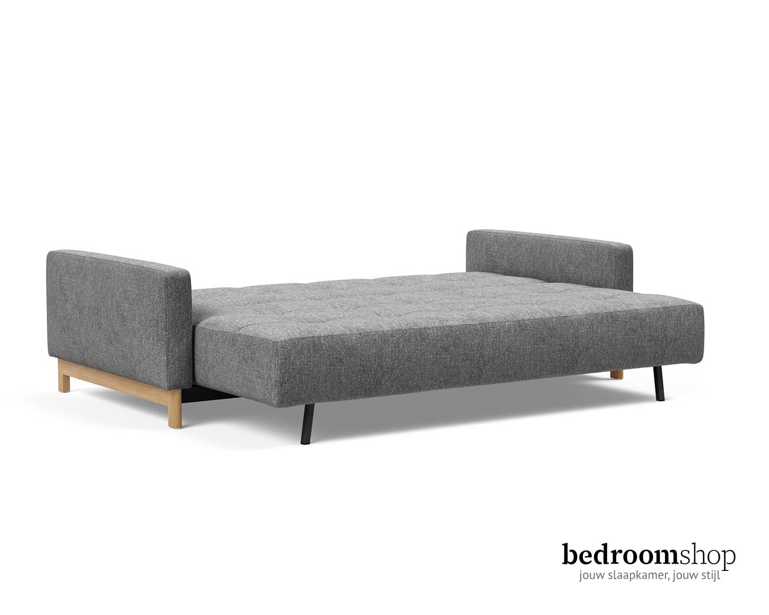 Slaapoppervlak grijze slaapbank