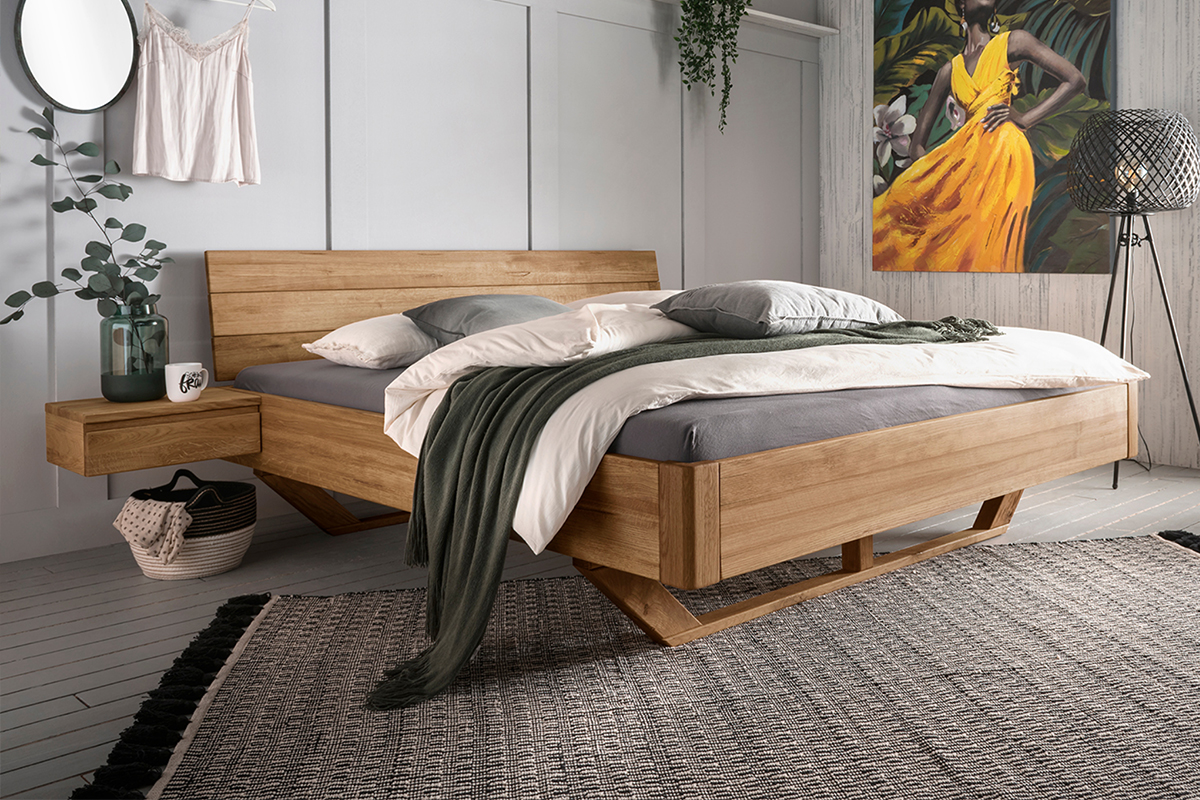 Massief houten bed Wellston