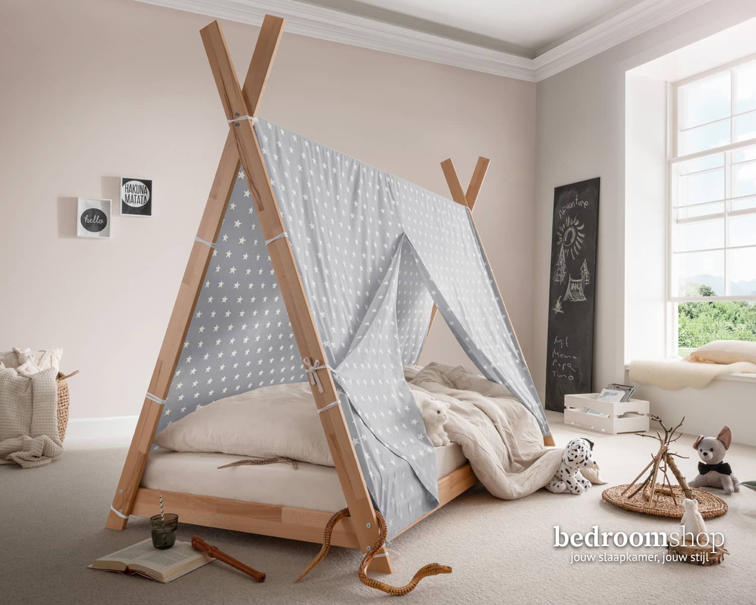 Tipi lichtgrijs doek Tipi lichtgrijs doek