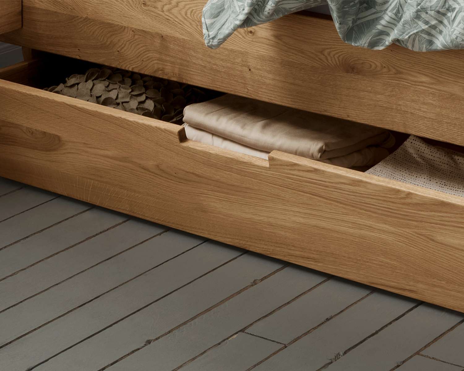 Houten bed met lade Houten bed met lade