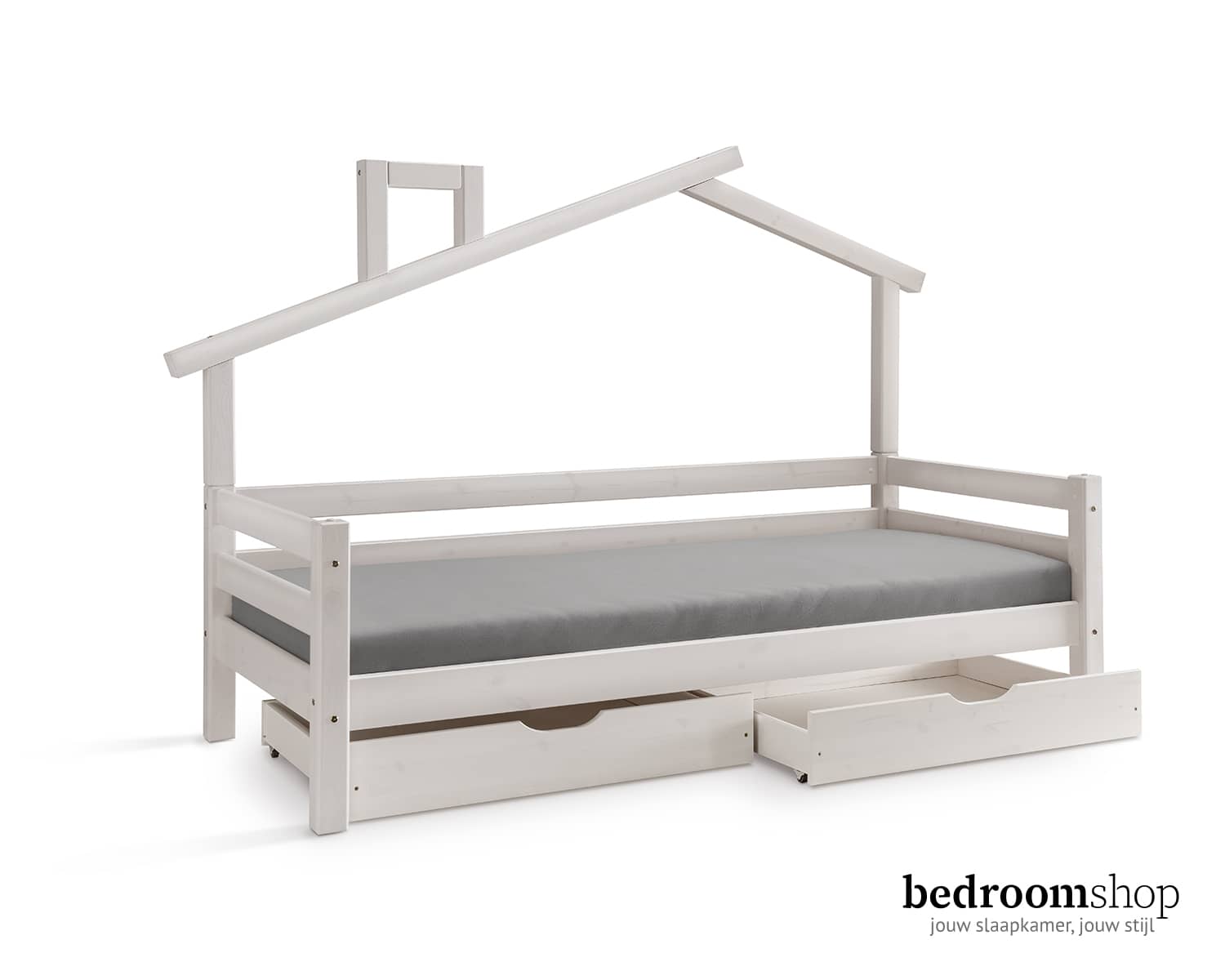 Huisbed kinderen wit met lades Huisbed kinderen wit met lades