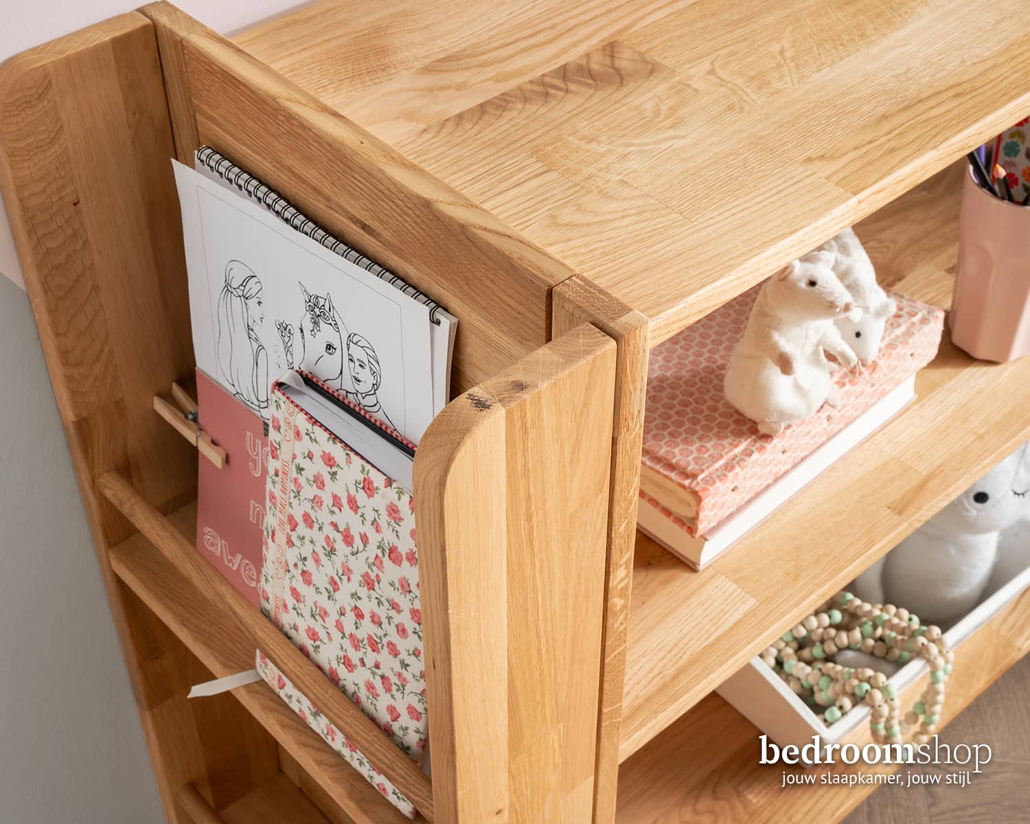 Opbergrek massief eiken