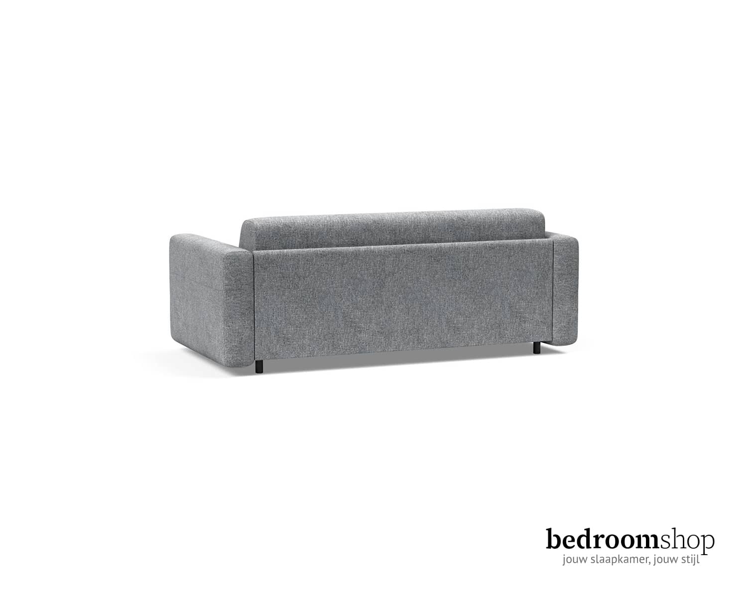 Slaapbank grijs achterkant