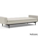 slaapbank beige met leuningen