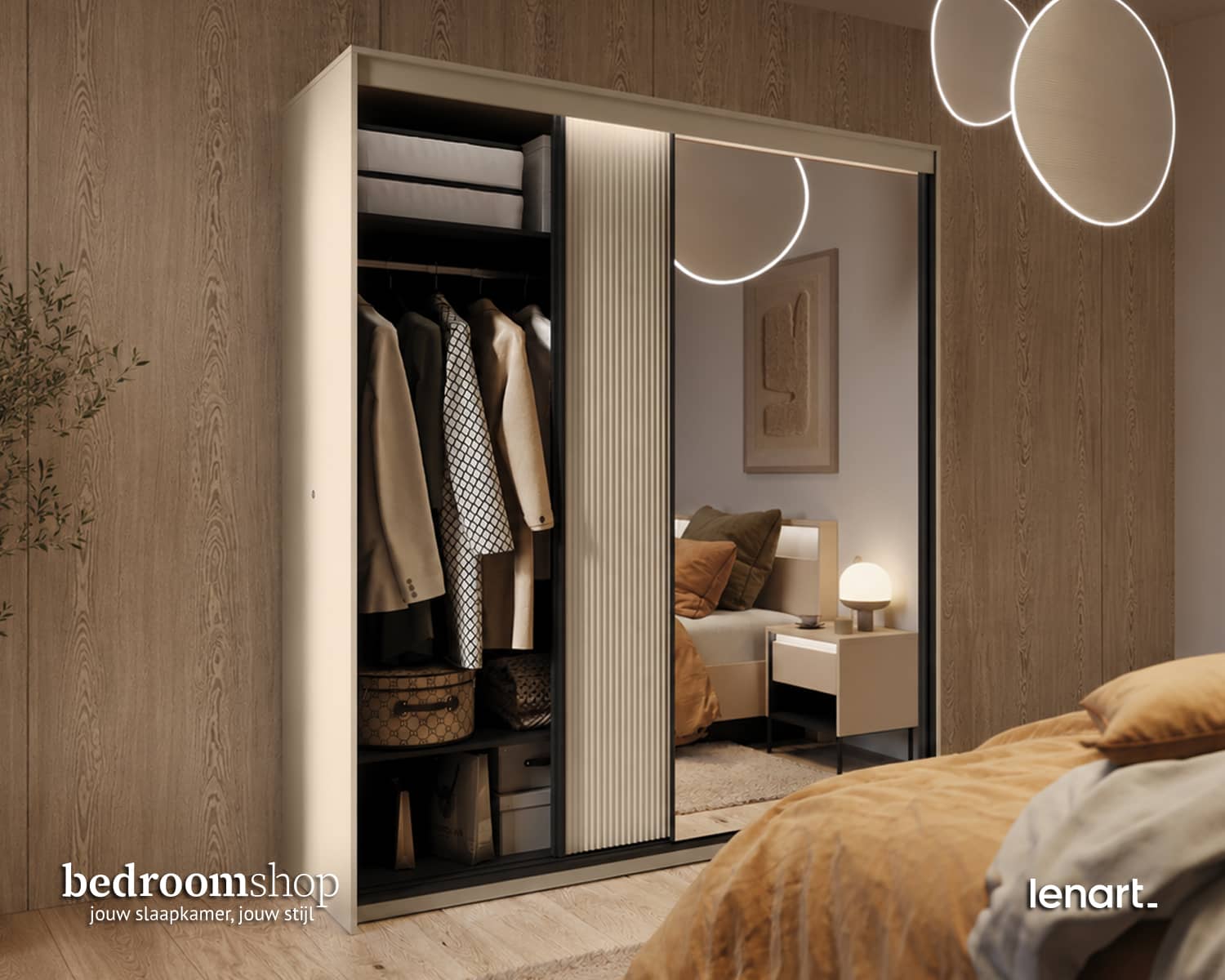 Luxe kledingkast 200 cm Luxe kledingkast 200 cm