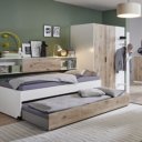 Bed met onderschuifbed of lade