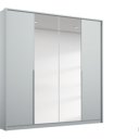 Grijze luxe kledingkast
