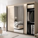 Beige kledingkast luxe en modern