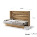 Twijfelaar opklapbed imitatie eiken