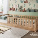 Vloerbed eiken voor kids