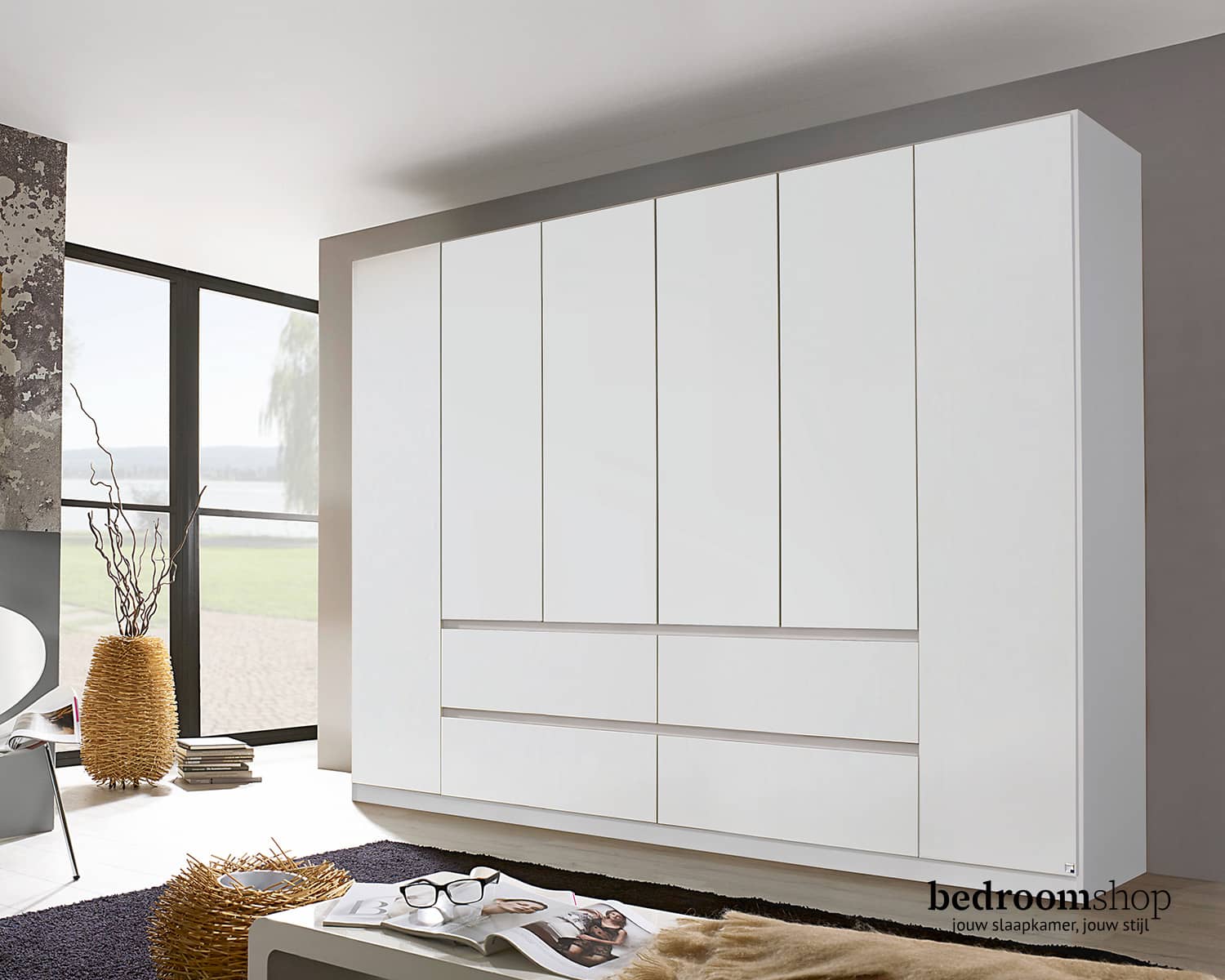 Witte kledingkast 271cm Witte kledingkast 271cm