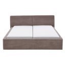 Taupe gestoffeerd bed