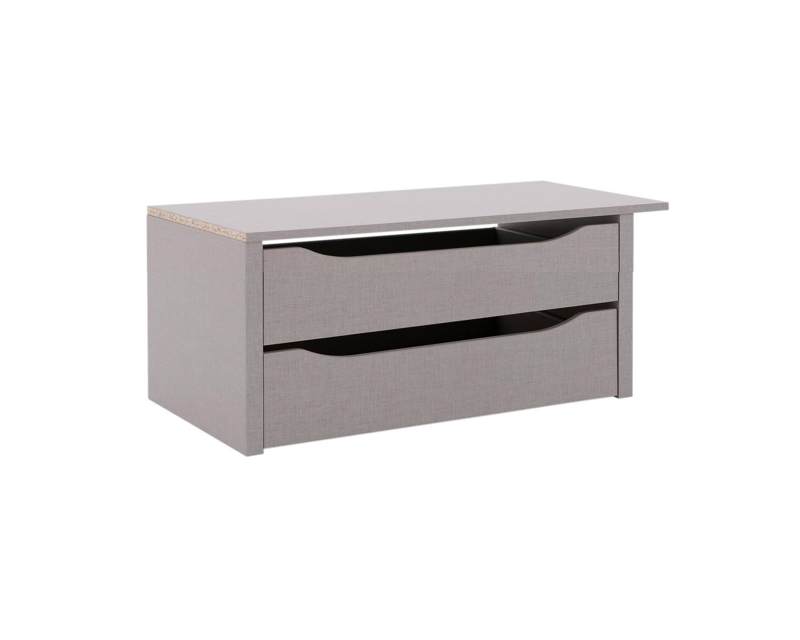 2 lades 90 cm zweefdeurkasten