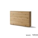 Imitatie eiken dichtgeklapt opklapbed Horizon